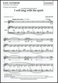 I Will Sing with the Spirit Two-Part choral sheet music cover Thumbnail